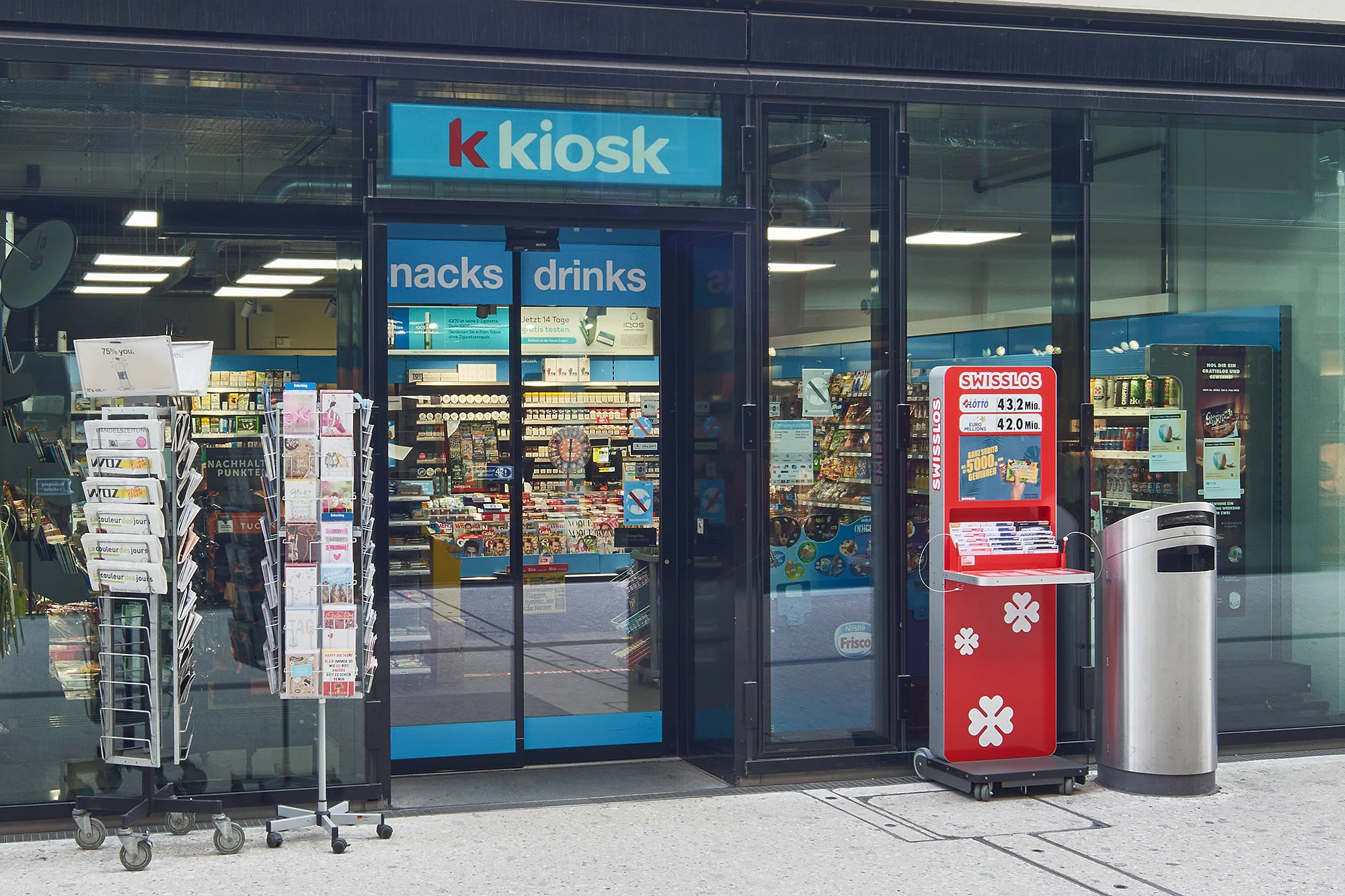 Exterior view of k kiosk