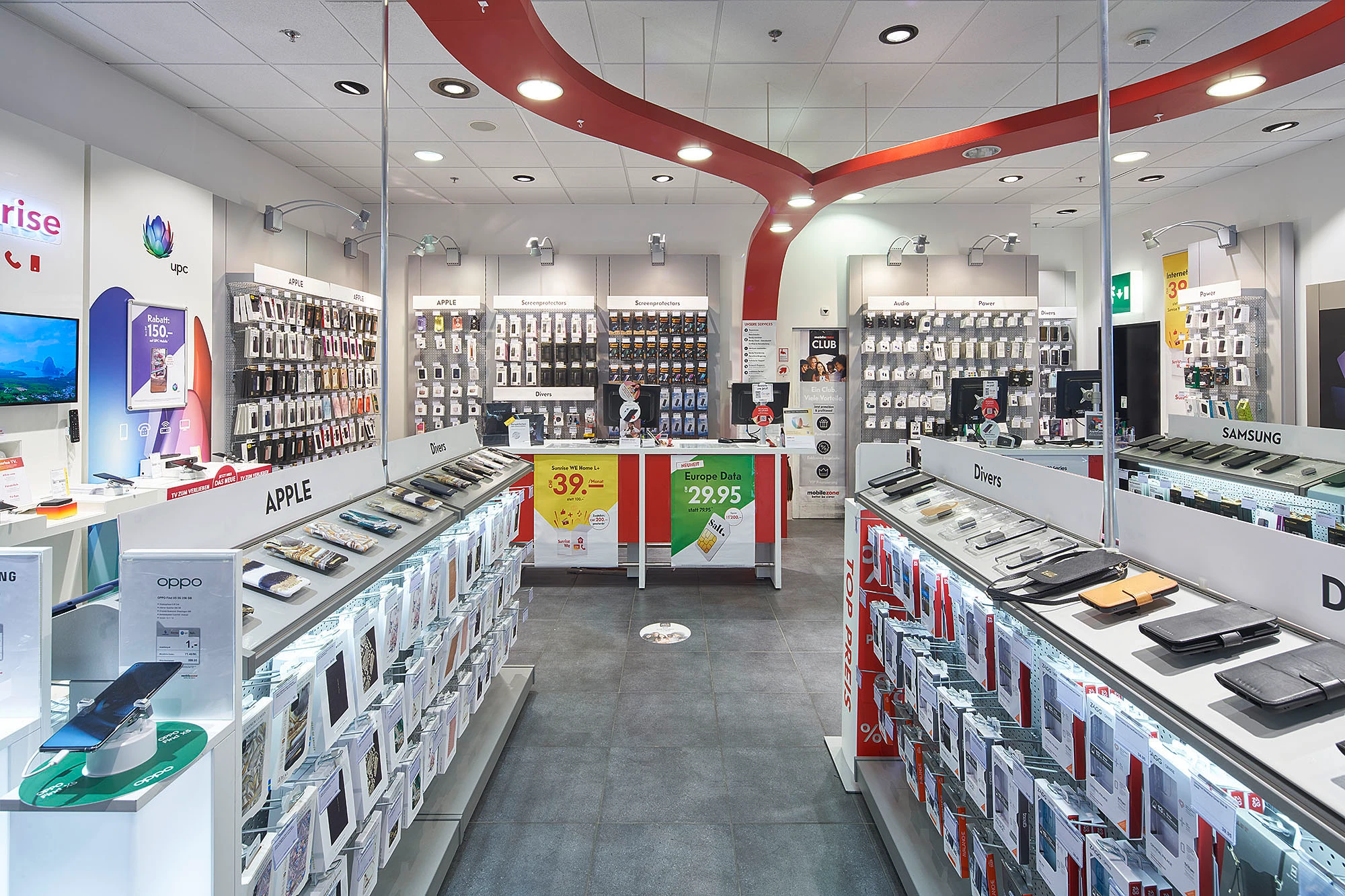 Interior view of Mobilezone