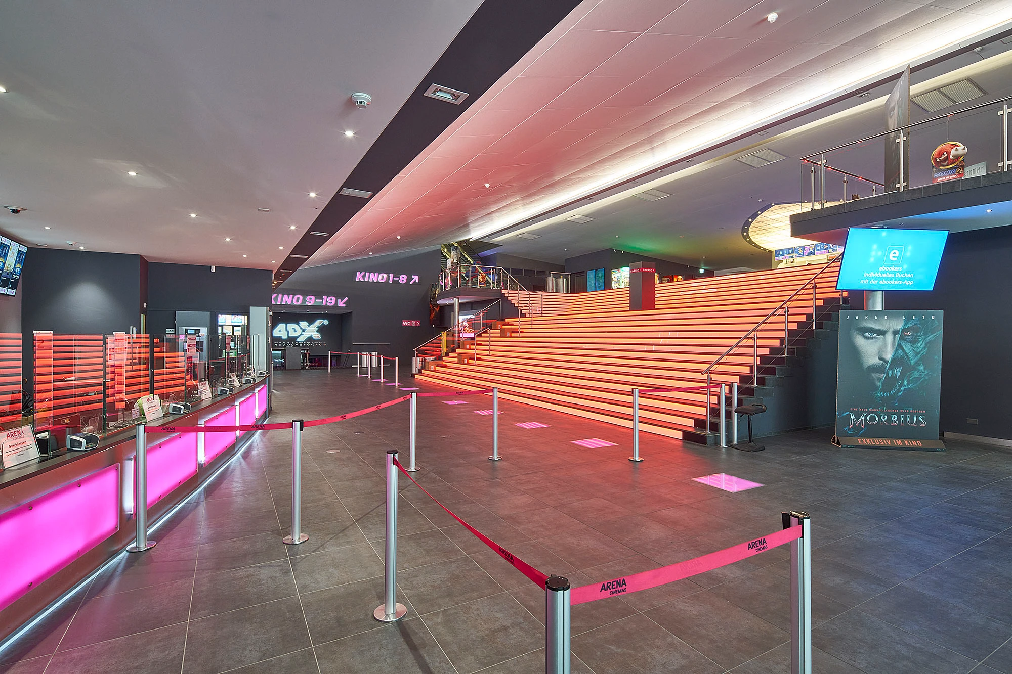 Interior view of Arena Cinemas
