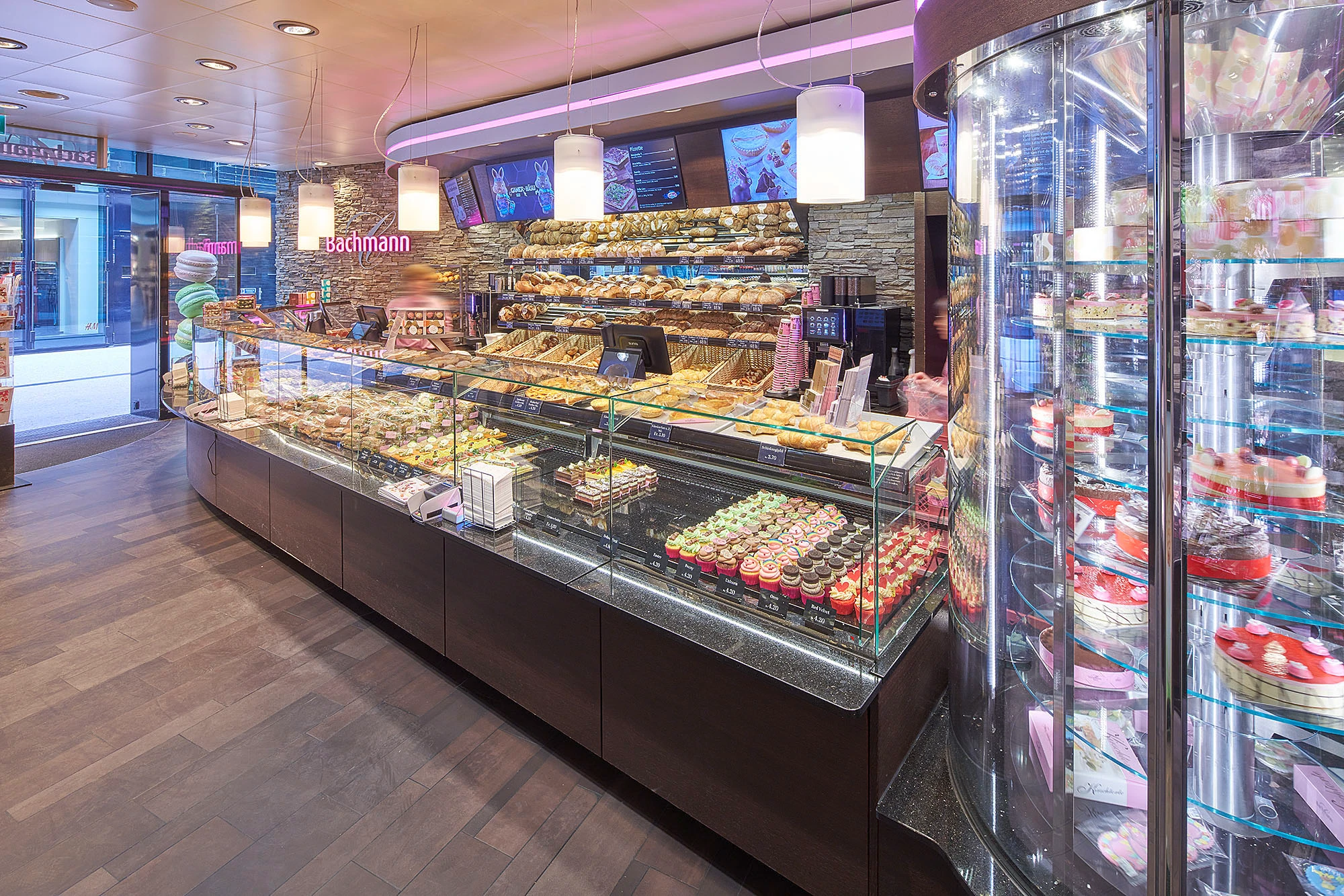 Interior view of Confiserie Bachmann