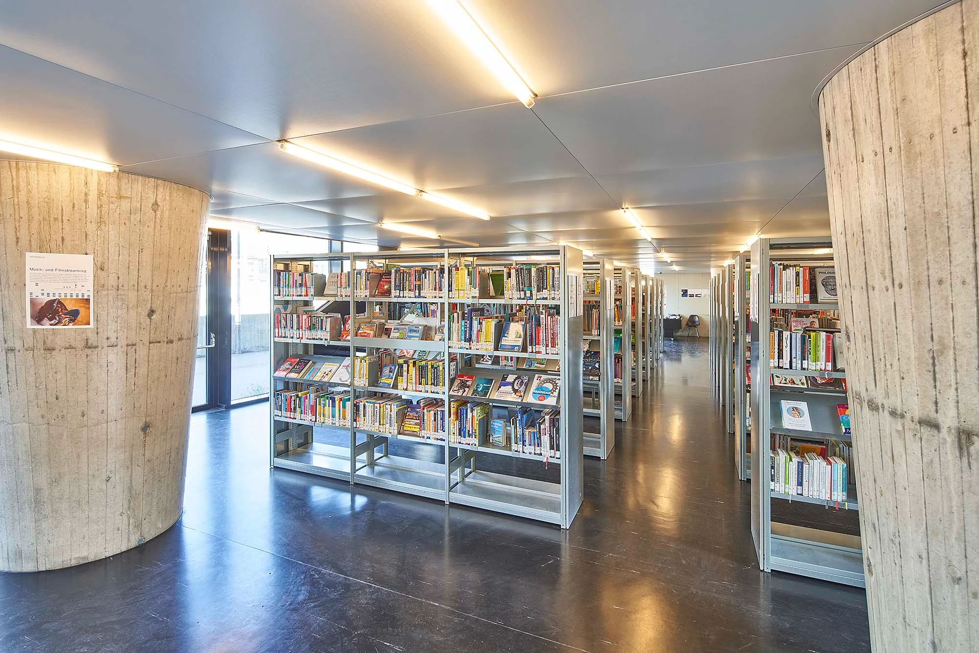 Interior view of PBZ Pestalozzi Bibliothek Zürich