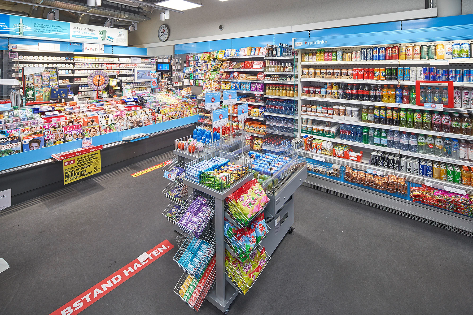 Interior view of k kiosk