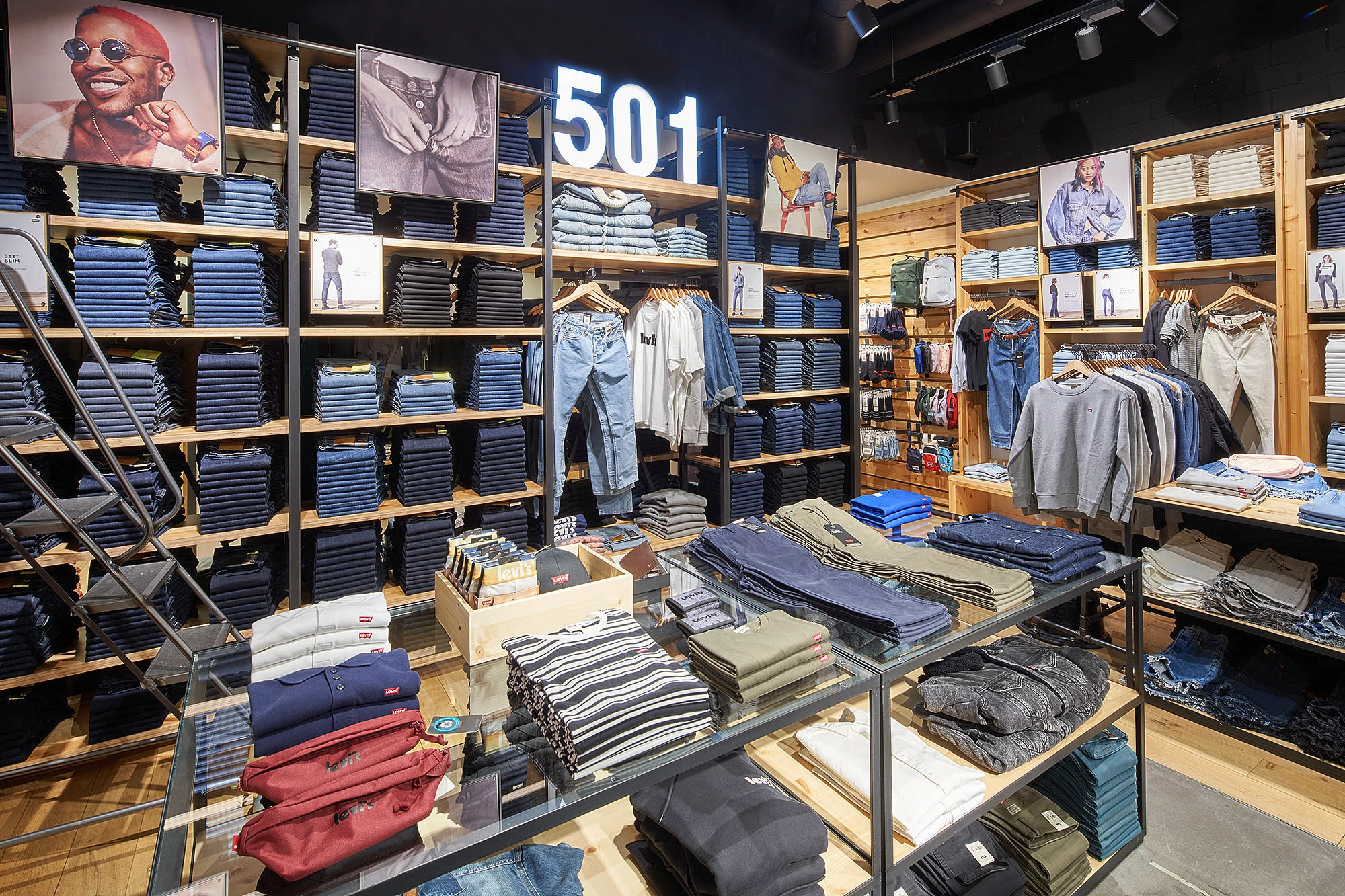 Interior view of Levi's