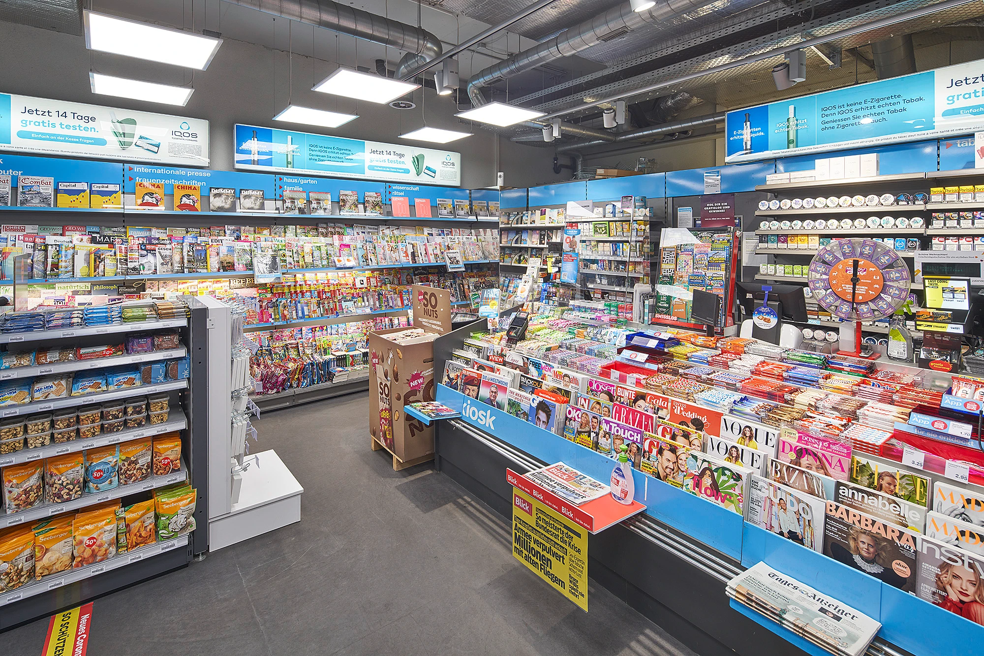 Interior view of k kiosk