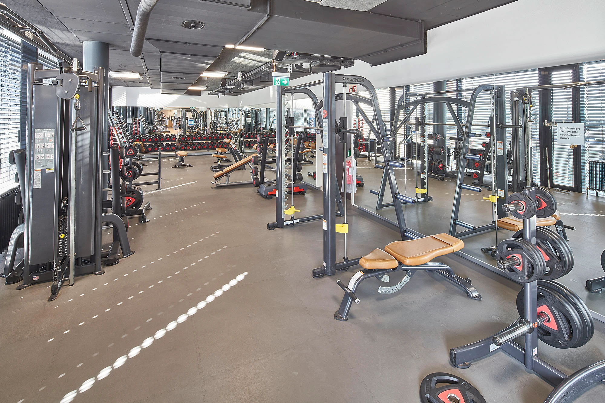 Innenansicht von Migros Fitnesspark