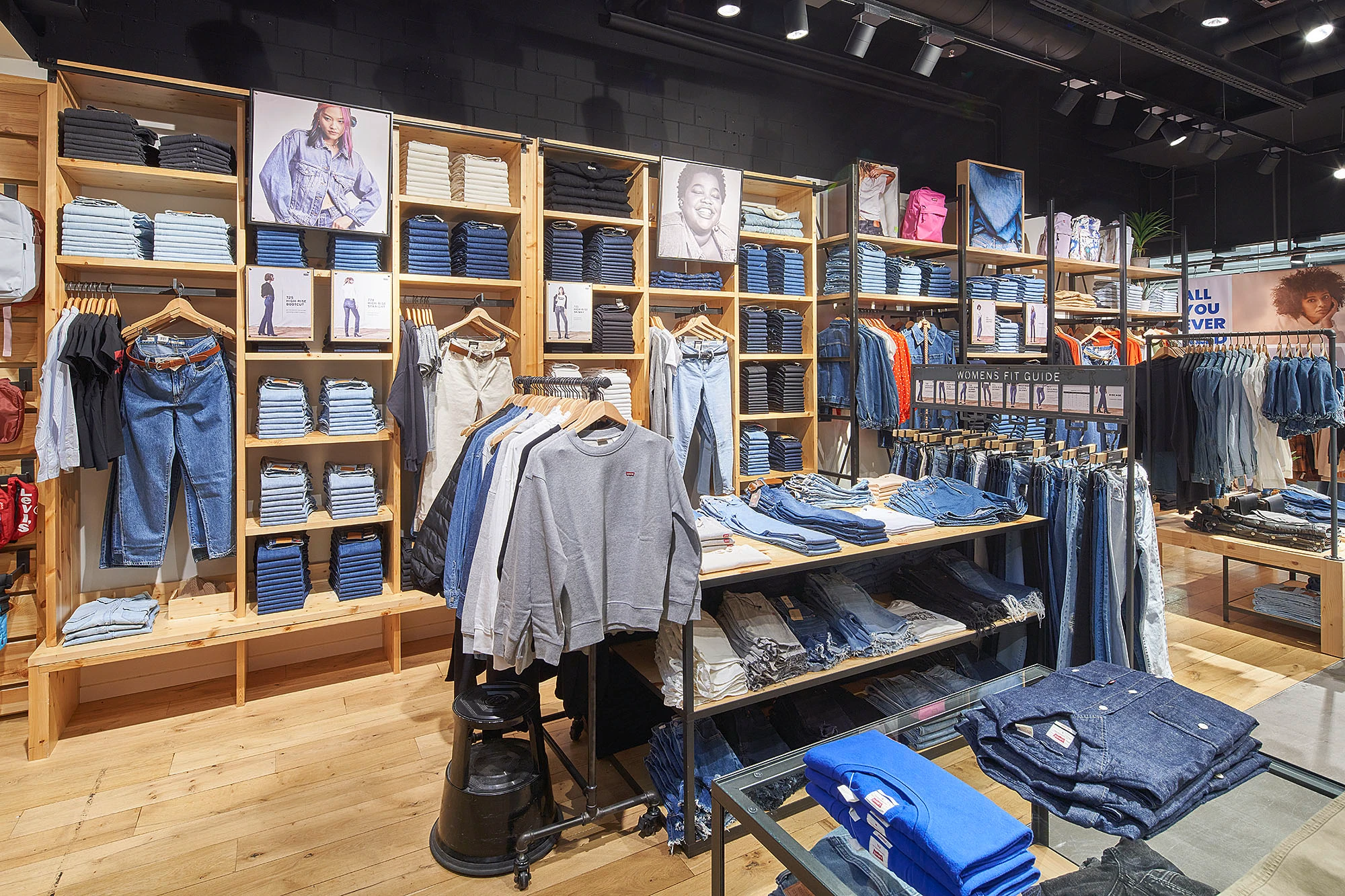 Interior view of Levi's